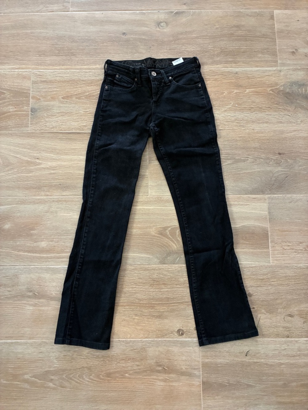 Wrangler Women’s Q-Baby Boot Cut Jeans - BLACK 0x34